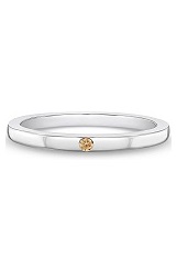 magnificent little silver cz November baby birthstone ring
